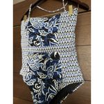 Tommy Bahama Women's Old Royal Bandeau One Piece BLUE Swimsuit $198 Size 8 EUC Photo 2