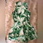 Show Me Your Mumu  Tropical Green Leaf Romper Photo 3