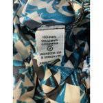 Diane Von Furstenberg Women's DVF Geometric Print Long Sleeve Mini Romper‎ Collared Button Down Photo 10