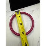 80s Fabulous Fuchsia 8” Hoop Bracelets Double the Fun Pink Photo 4