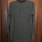 Joseph  Silk Button Down Polka Dot Print Blouse Size 10 Photo 2