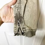 Free People Size Small Collapsing Twill Moto Jacket In Military Distressed Hem Photo 4