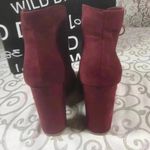 Wild Diva NIB!-Burgundy lace up heels peekaboo boots/Sandals Size 9 Photo 4