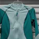 Sea Doo Women's Long Sleeve Rashguard Performance Jacket Size Small Full Zip Green Photo 3