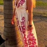 Farm Rio Flowerful Birds Plunge Sundress L Photo 0