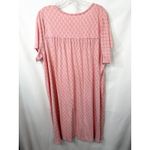 Croft & Barrow  Plus Size 1X Nightgown Pink Floral Short Sleeve Midi 1807 Photo 1