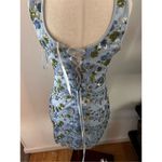 Blue sequence flower dress size medium Photo 2