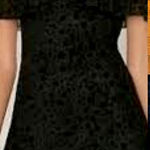 Milk and Honey BOHO ruched BLACK ruffled Eyelet Off The Shoulder Boho Mini Dress.S Photo 0