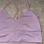 Lululemon  Uncaged Bra in Violetta Light Purple Size 6 Lilac Sports Bra Strappy Photo 4