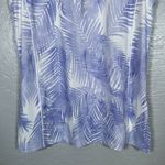 Peter Millar Women M White Purple Tropical 1/4 Zip Sleeveless Polo Shirt UPF 50 Photo 1