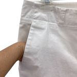 Merona White Cotton Contour Fit Cropped 2 Pocket Stretch Pants Womens 12 Photo 3