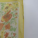 Unbranded Yellow Floral Sheer Scarf Long Rectangle Accessory Orange Photo 5