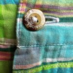 Cape Madris Skirt Size 6 Plaid Button Zip Green Yellow Blue Pockets Maine EUC Photo 3