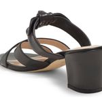Stuart Weitzman Bandeau Black Leather Slide Sandal Women’s Size 11.5 Photo 2