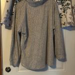 Cozy Gray Ribbed Sweater Size 2X Photo 1
