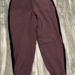 Universal Standard  Hollie Brushed Terry Striped Joggers Raisin / Black 2XS 6-8 Photo 0