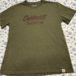 Carhartt Loose Fit Dark Olive Short Sleeve Tee Womens Size Large (12-14) Photo 0