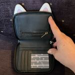 Betsey Johnson Black and Pink Cat Wallet Photo 2