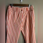 Masters golf fashion by Alaska striped golf Capri pants size 8 Orange Photo 0