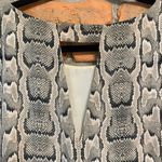EXPRESS Snakeskin Print Top Womens Size Medium Beige Sleeveless Blouse Cutout Photo 2
