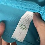 Aerie Size S Blue Scalloped Edge Triangle Back Tie Swim Top Spring Summer Beach Photo 2