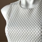 EXPRESS | White Textured Sleeveless Crop Top Sz S Photo 2