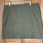 Loft Ann Taylor Womens size 16 olive green skirt Photo 0