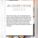 New ALLISON Atelier ROSE Chunky Gold Hoop Earrings Photo 6