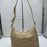 Etienne Aigner  Vintage Cream Basket Weave Straw Handbag Neutral Purse Photo 0