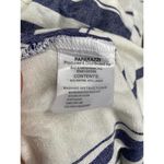 Paparazzi  Linen Blend Dress w Pockets MEDIUM Blue Striped Belted Button Front Photo 4