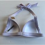 Victoria's Secret  PINK SWIM Push-up Halter Triangle Top Violet Size L NEW Photo 9