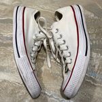 Converse All Star Low Tops Lace Up White Shoes Size 8 Photo 3