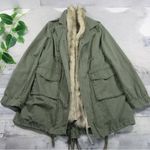 Free People WE THE FREE /  - Faux Fur Trimmed Utility Parka Jacket Size Large Photo 5