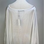 Anthropologie  Erika Peña Cape Dress White Maxi Gown Photo 9