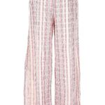 Anthropologie Saturday Sunday Striped Pink Wide-Leg Summer Pants - NWT Photo 1