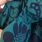 Anthropologie  Maeve Teal Floral Strapless Dress Photo 7