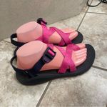 Chacos Chaco Women's Sz 9 Strappy Sports Sandals Pink & Black Outdoors EUC Hiking Photo 6