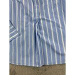 J.Jill  Striped Tunic Shirt Women Size M Blue White Collared Button Up School Photo 7