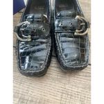 Stuart Weitzman black crocodile loafers woman’s size 7 Photo 6