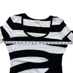Calvin Klein  Dress Black White Stripe 3/4 Sleeve Summer Casual Dress Size 10 NEW Photo 10