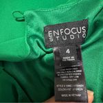 Enfocus Studio Women Green Boat Neck Long Puffy Sleeves High Photo 12