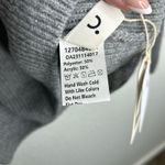 Commense Gray Oversized Overfold Off The Shoulder Knit Sweater S NWT Photo 6