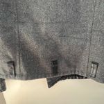 Vigoss  Women’s Gray & Black Faux Leather And Wool Bomber Moto Jacket Size Large Photo 4