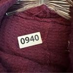 Me to We  Pullover Turtleneck Waffle Knit Sweater Distressed Women’s XS Red Photo 7