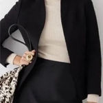 J.Crew  365 Going Out black stretch twill classic essential open front blazer 2 Photo 0