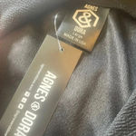 Agnes & Dora Flounce Pencil Skirt Black NWT L 0284 Photo 1