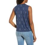Lucky Brand ✨ Women's Printed Tie Front Sz Large Tank Top✨ Photo 1