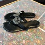 Brighton  Leather Sandals with Silver Buckle Accent Photo 7