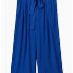 Torrid SAPPHIRE CRINKLED GAUZE SELFTIE CULOTTEPANT Size 0X Photo 0