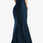 Cynthia & Sahar Luz Luxe Satin Stretch Formal Gown in Midnight Navy Size XXL Photo 0